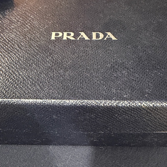 Prada Black Saffiano Leather Bolo Tie - Picture 4 of 4